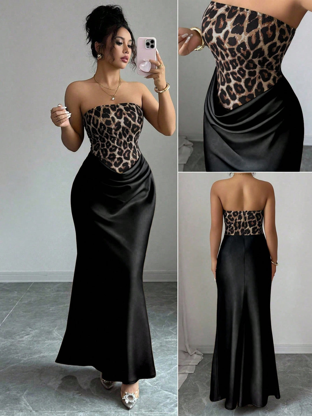 Rochie midi SHEIN, negru
