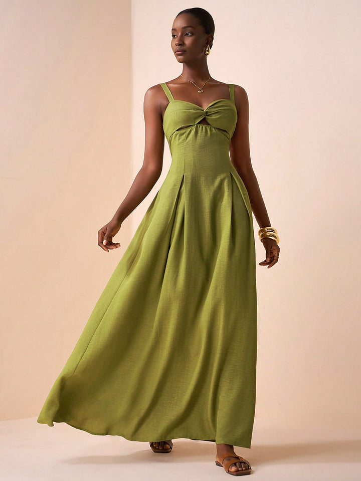 Rochie maxi SHEIN, verde