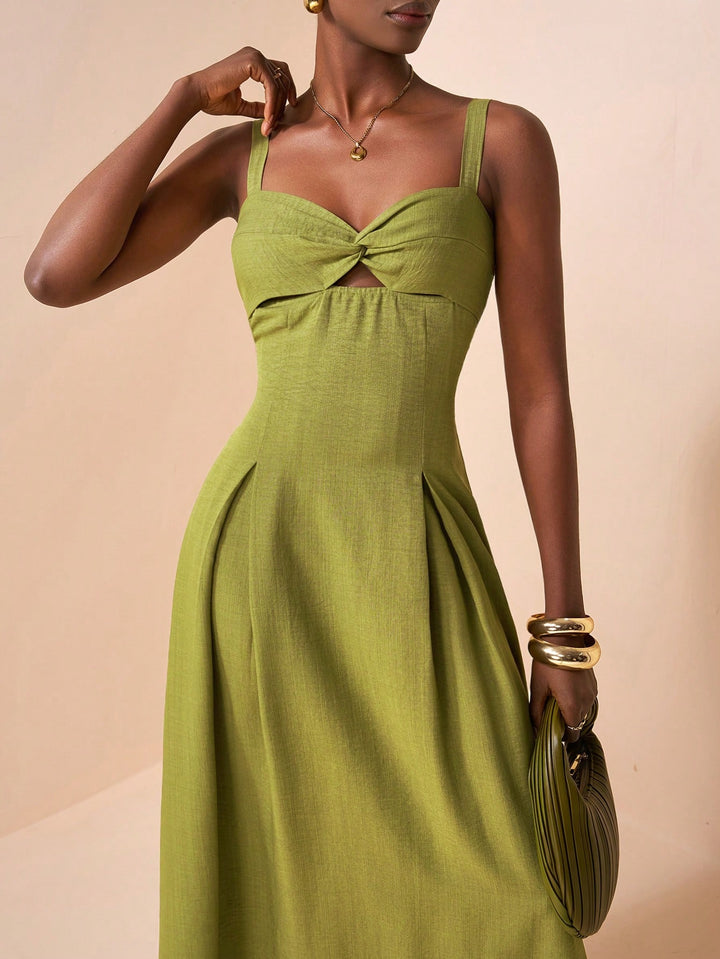 Rochie maxi SHEIN, verde