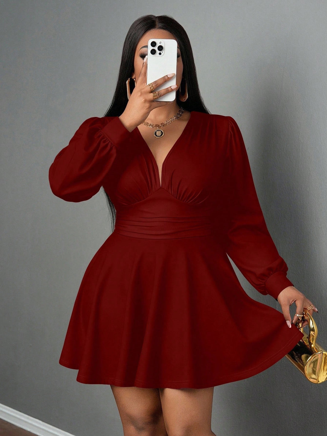 Rochie SHEIN, vișiniu