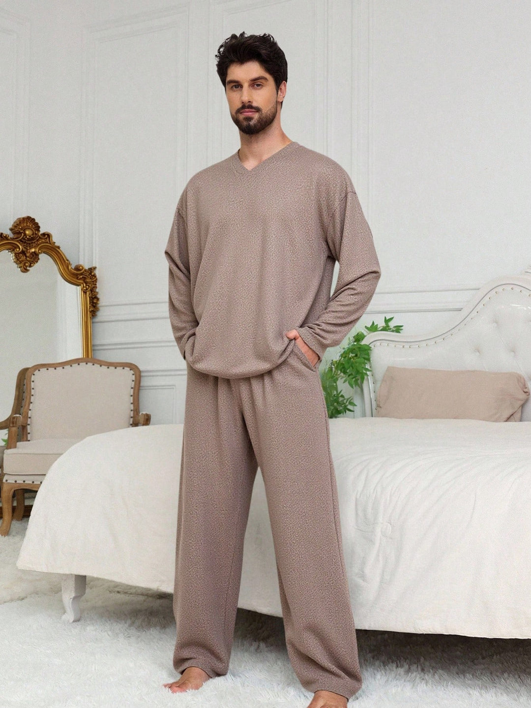 Pijamale SHEIN, maro