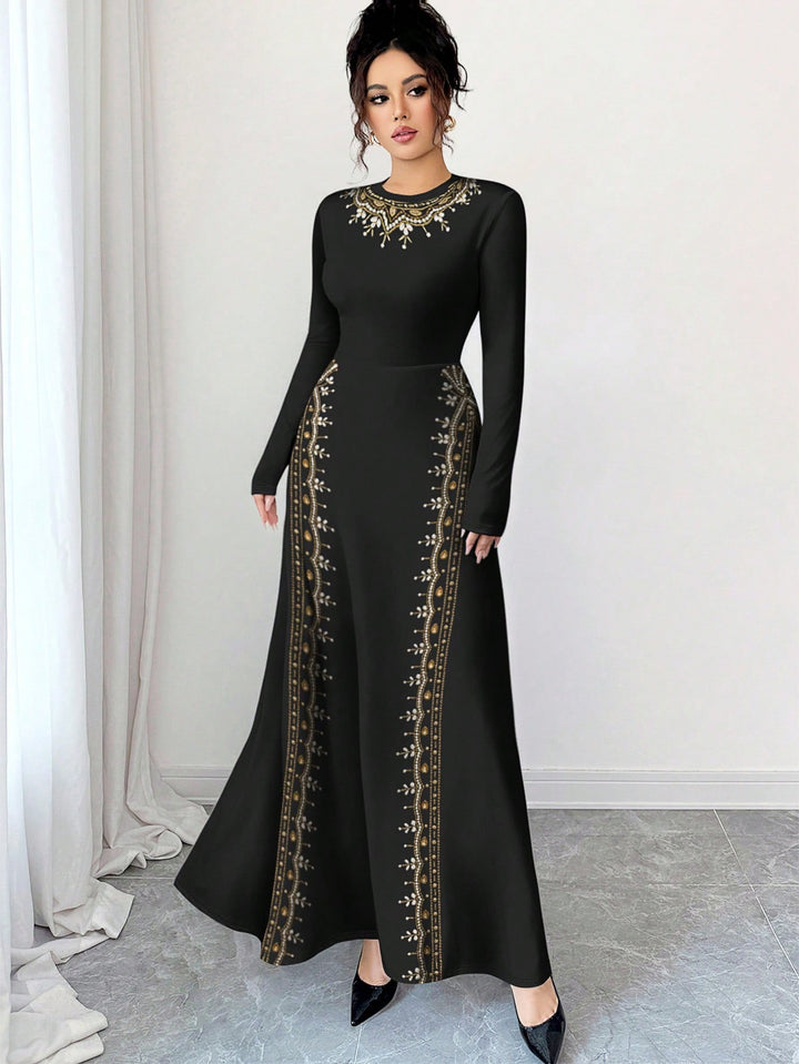 Rochie maxi SHEIN, mix culori