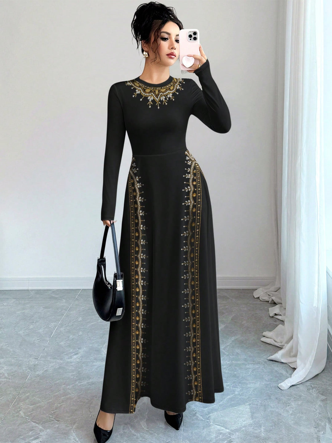 Rochie maxi SHEIN, mix culori
