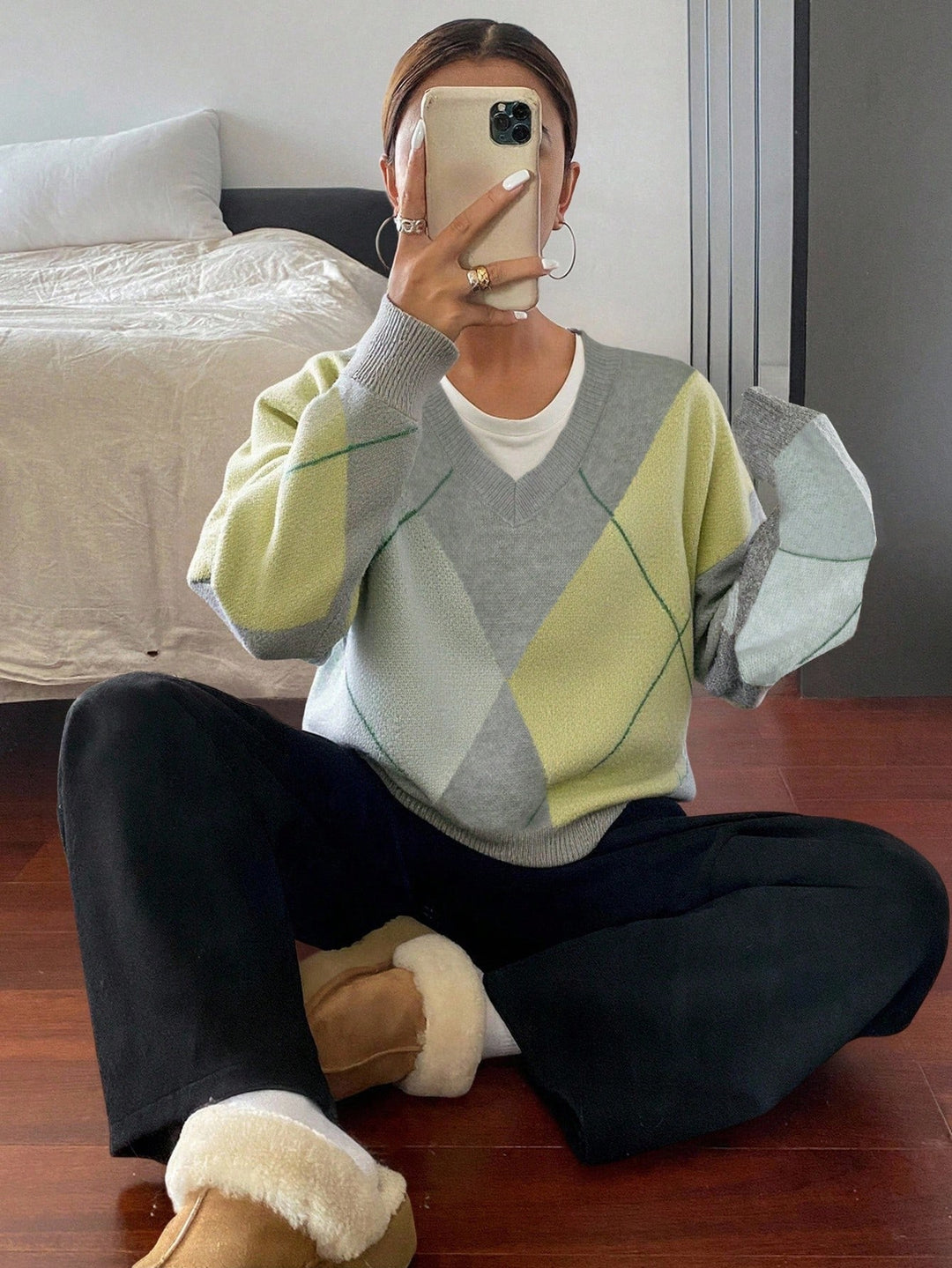 Pulover SHEIN, gri