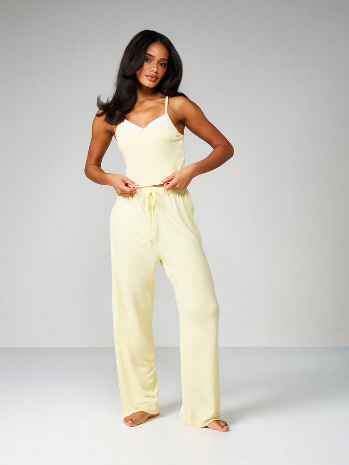 Set pijamale SHEIN, galben