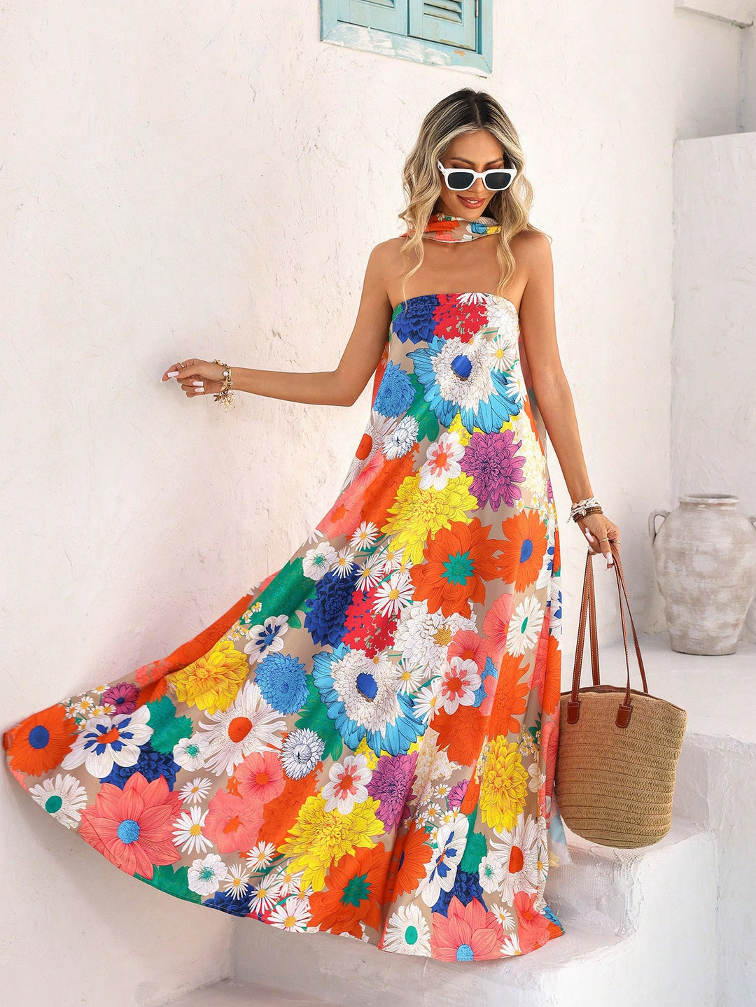 Rochie maxi SHEIN, galben