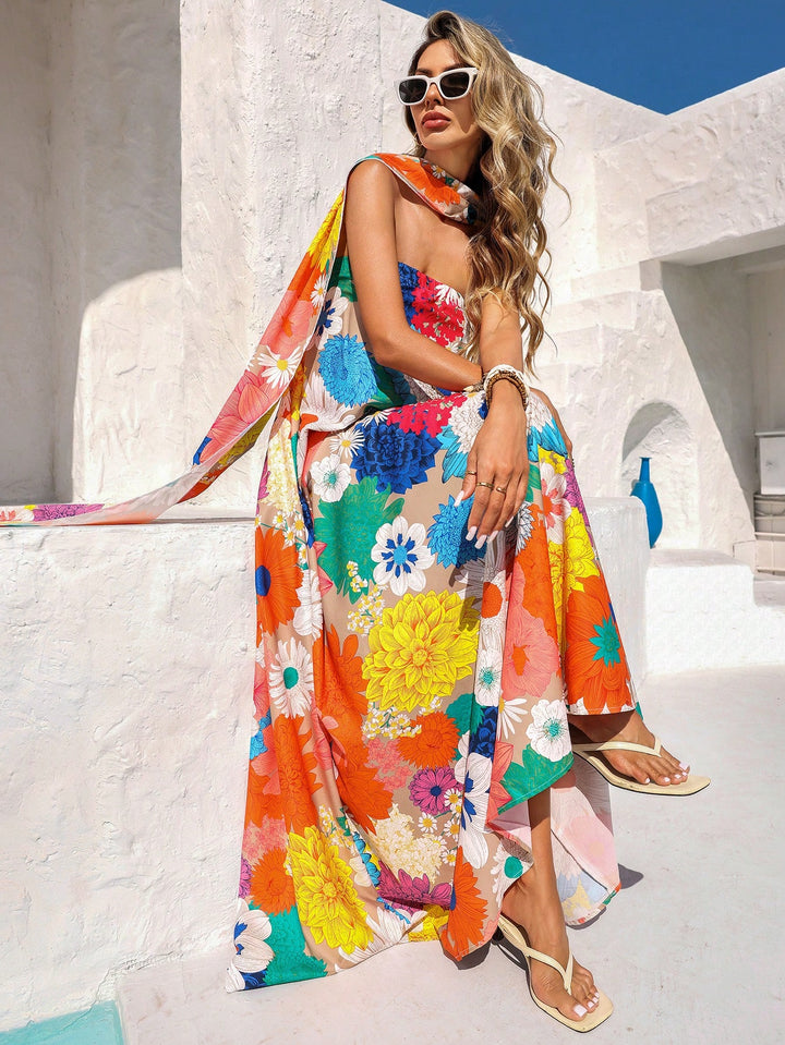 Rochie maxi SHEIN, galben