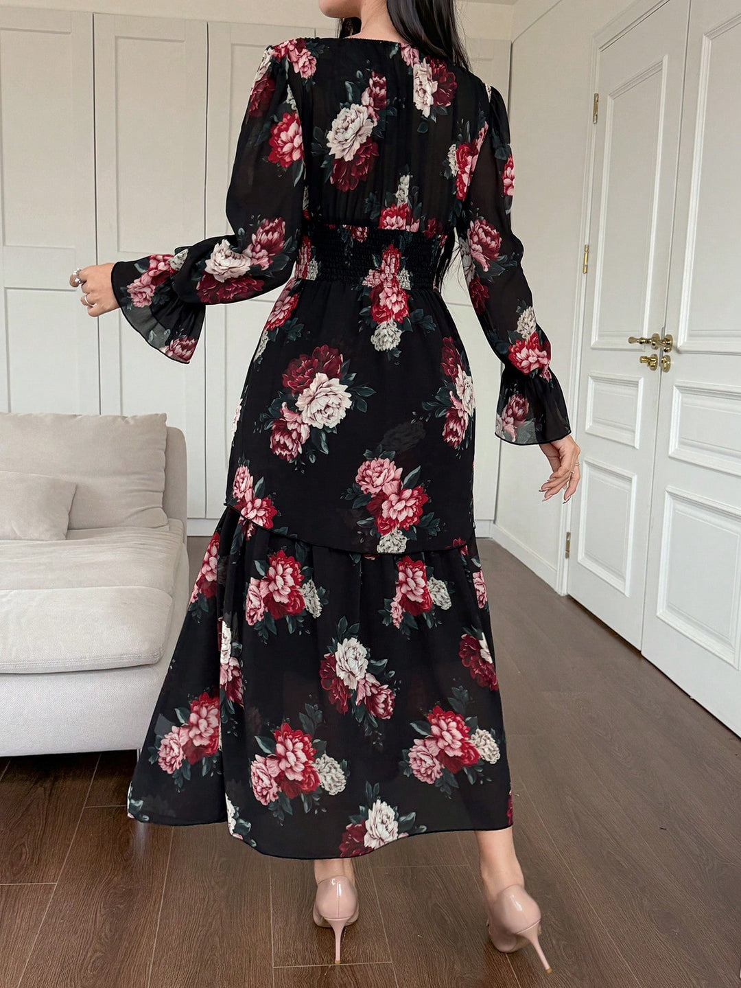 Rochie midi SHEIN, negru