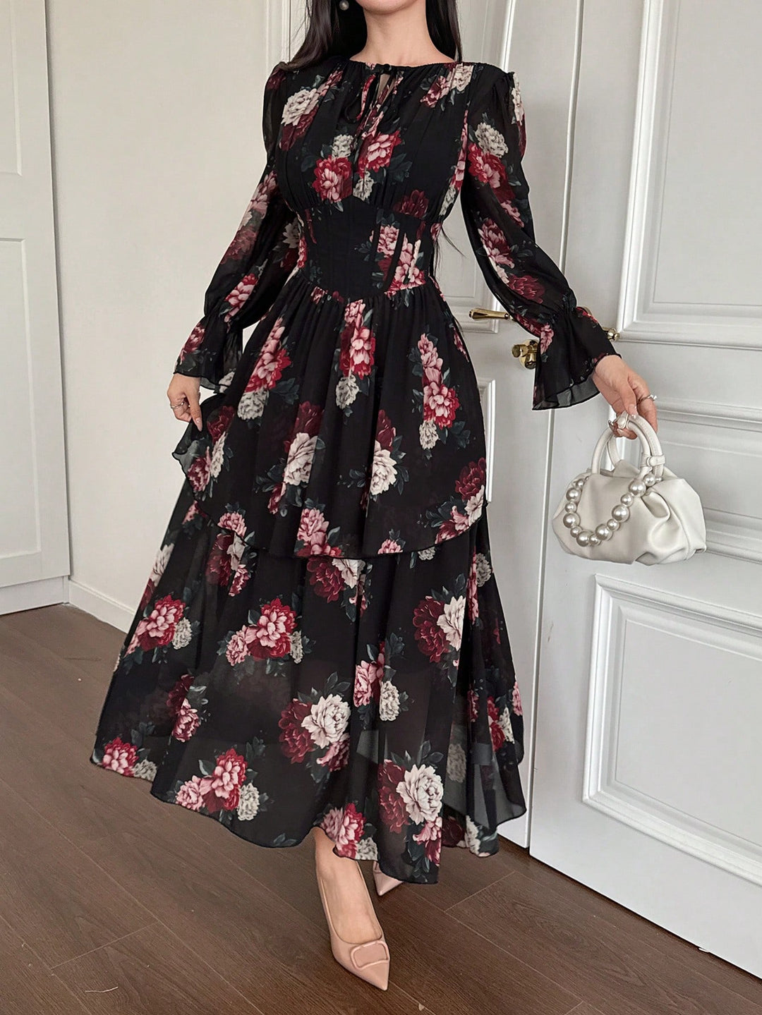 Rochie midi SHEIN, negru