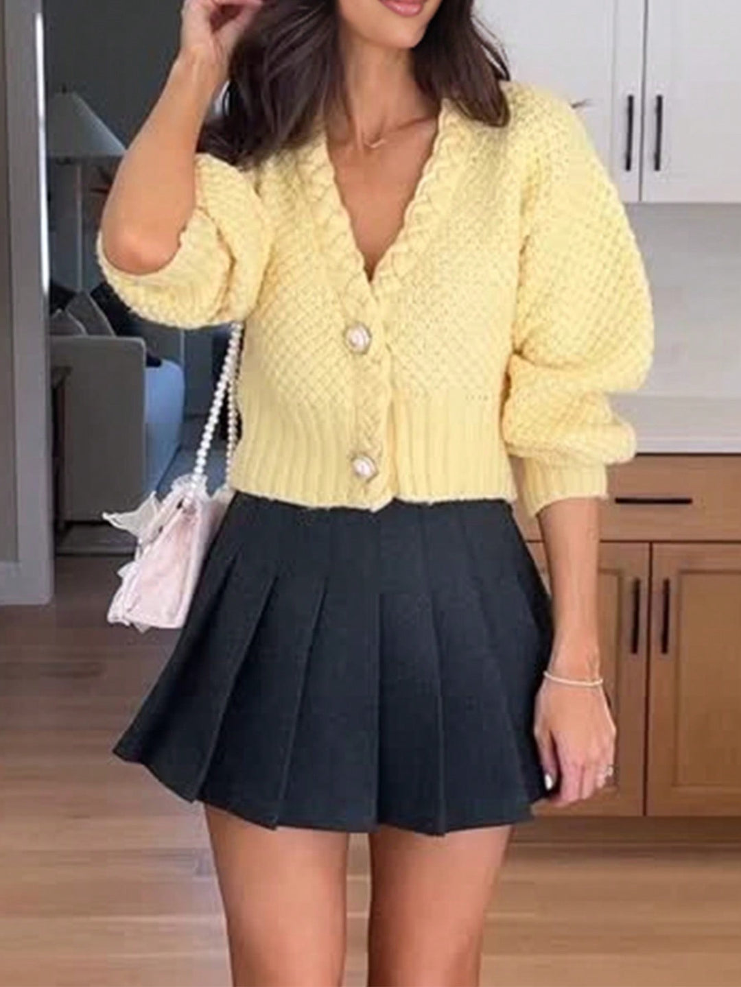 Cardigan SHEIN, galben