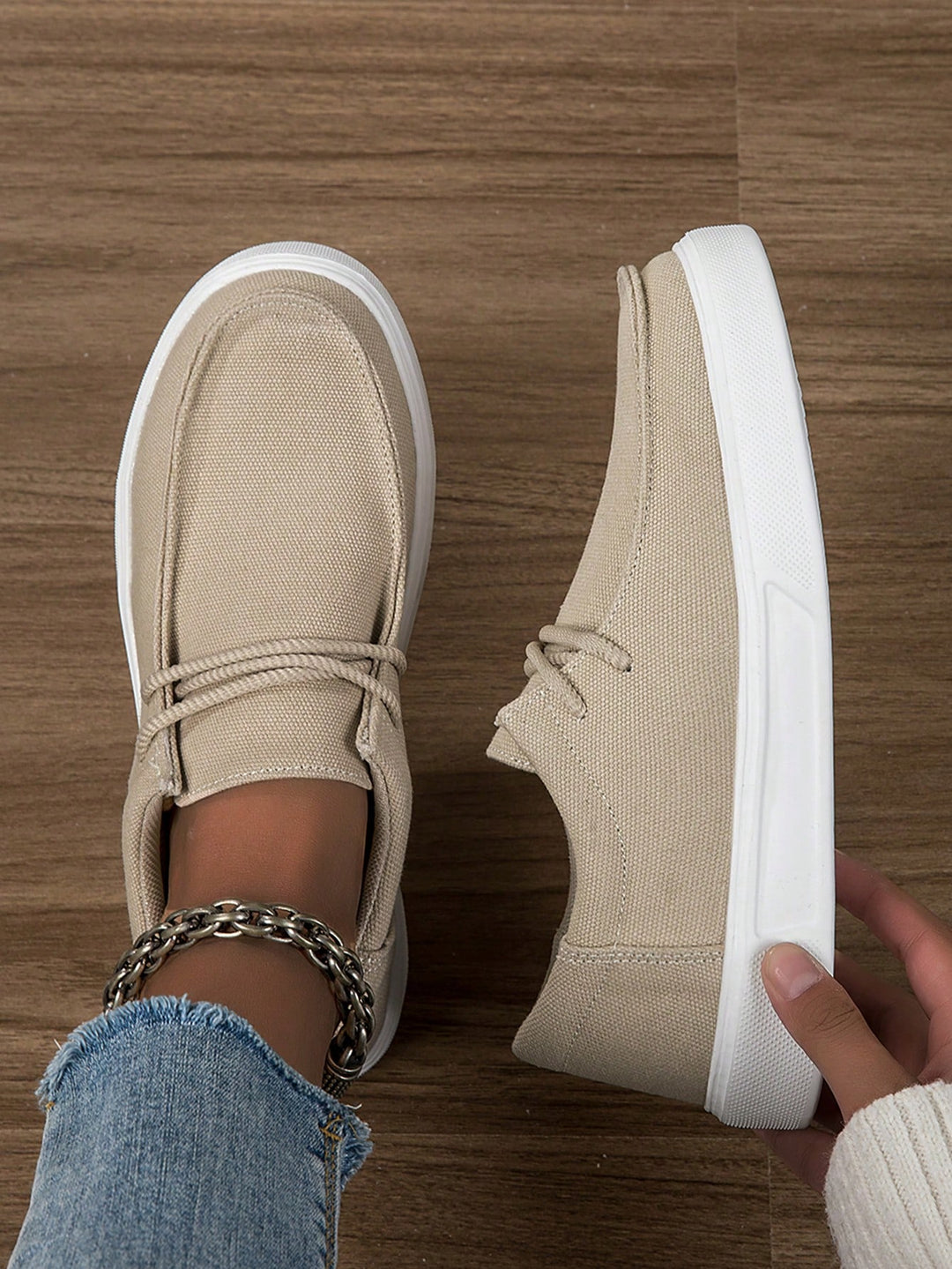 Mocasini SHEIN, bej