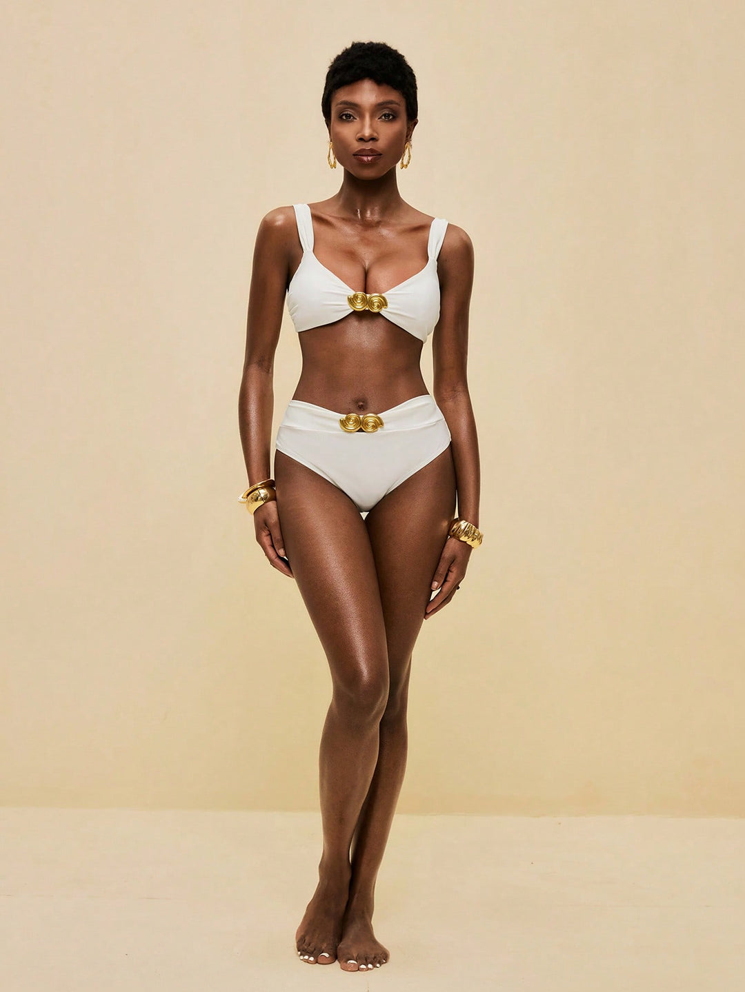 Set bikini SHEIN, alb