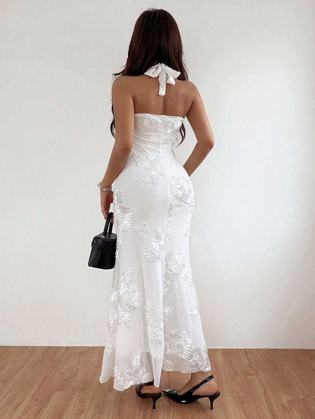 Rochie maxi SHEIN, alb
