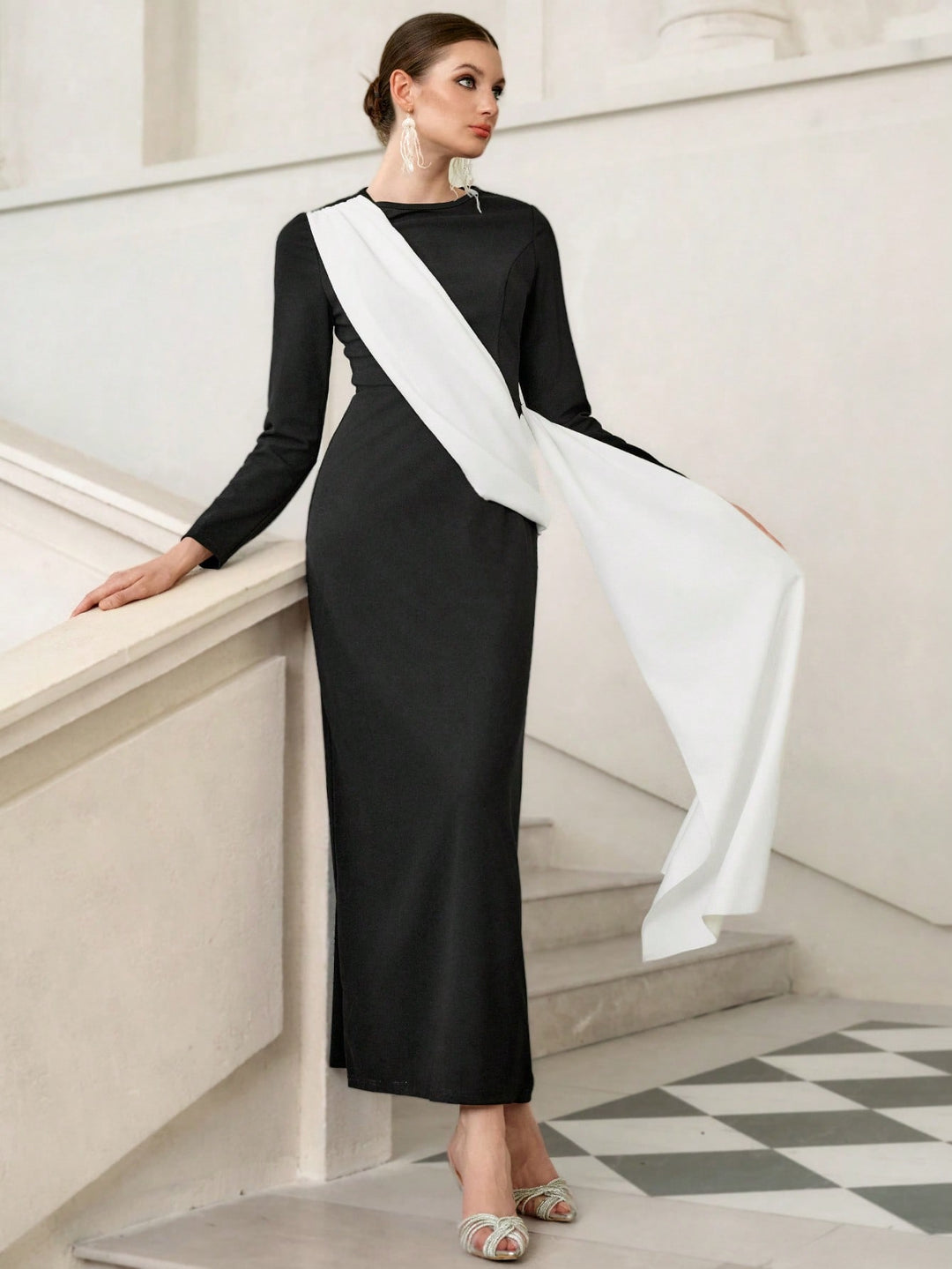 Rochie maxi SHEIN, negru