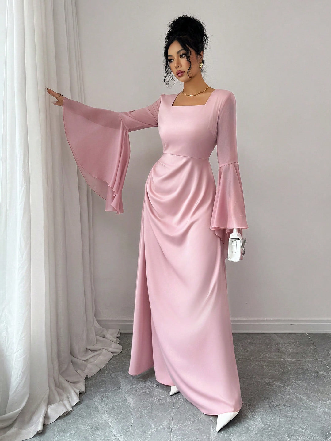 Rochie maxi SHEIN, roz