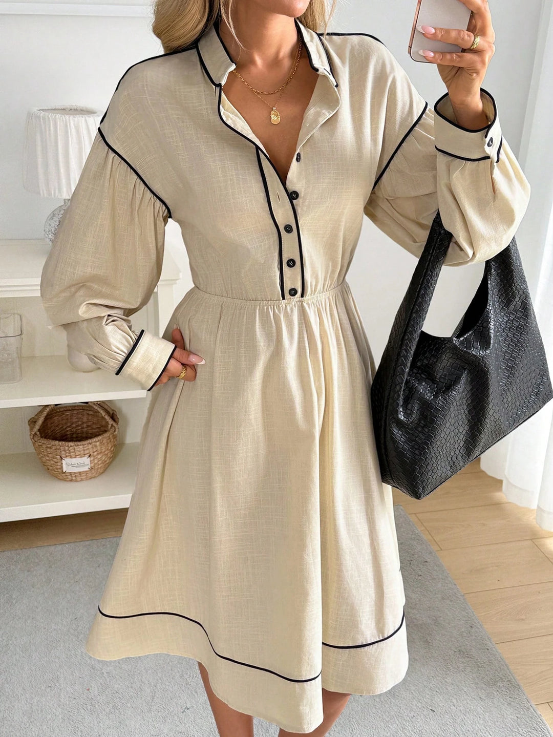 Rochie mini SHEIN, bej