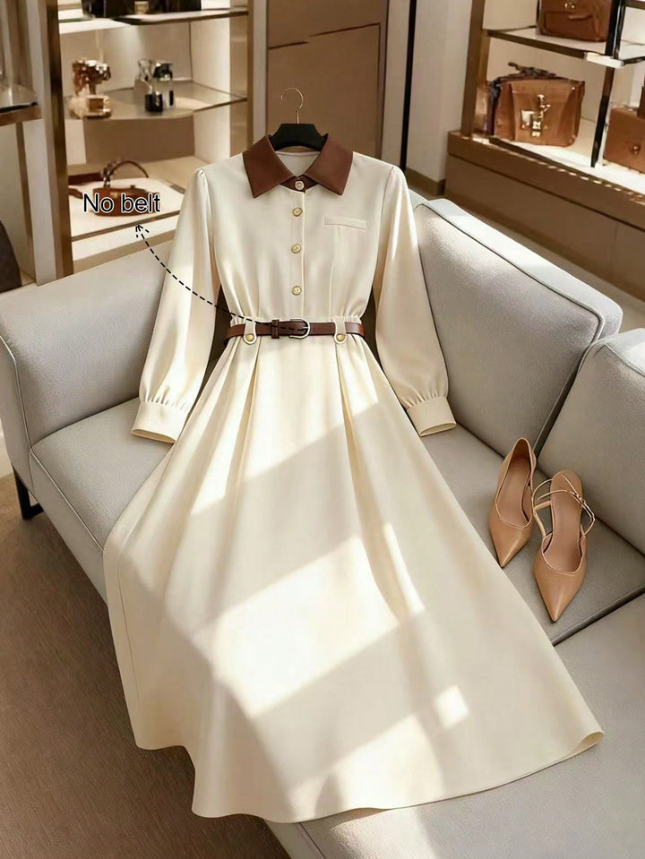 Rochie maxi SHEIN, crem