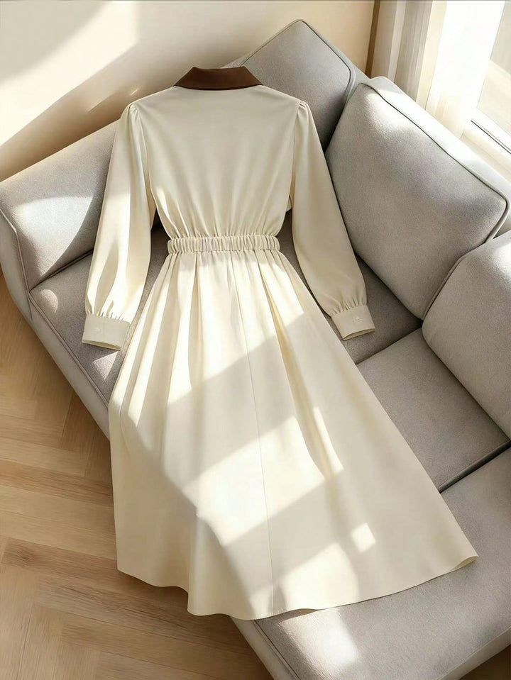 Rochie maxi SHEIN, crem