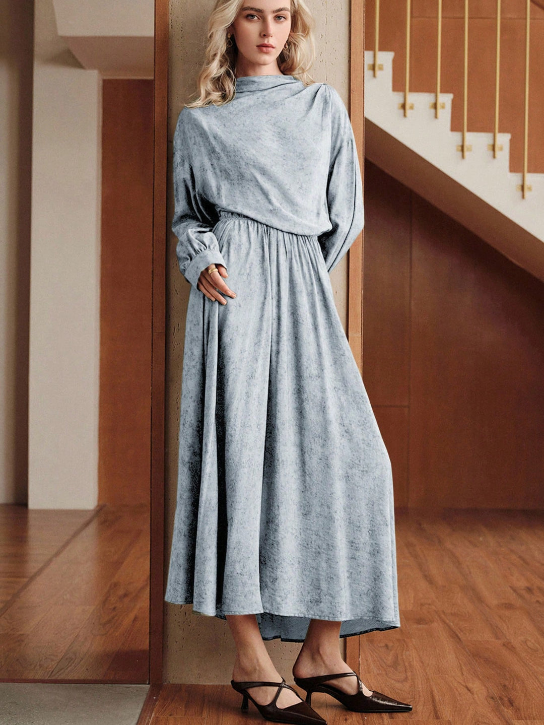 Rochie maxi SHEIN, albastru