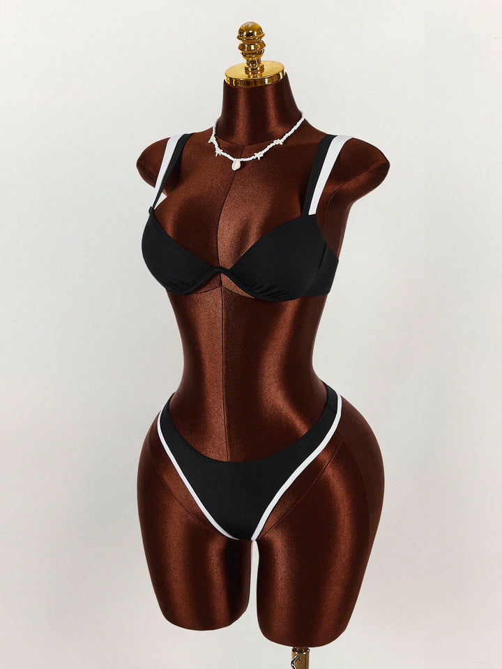 Set bikini SHEIN, negru