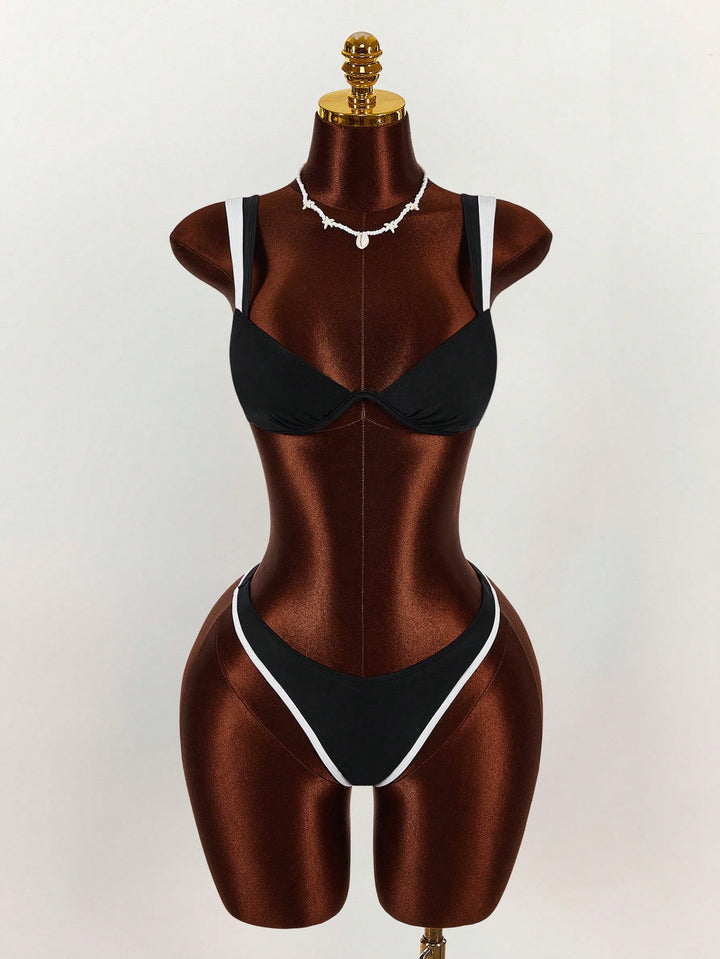 Set bikini SHEIN, negru