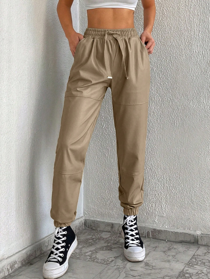 Pantaloni SHEIN, maro