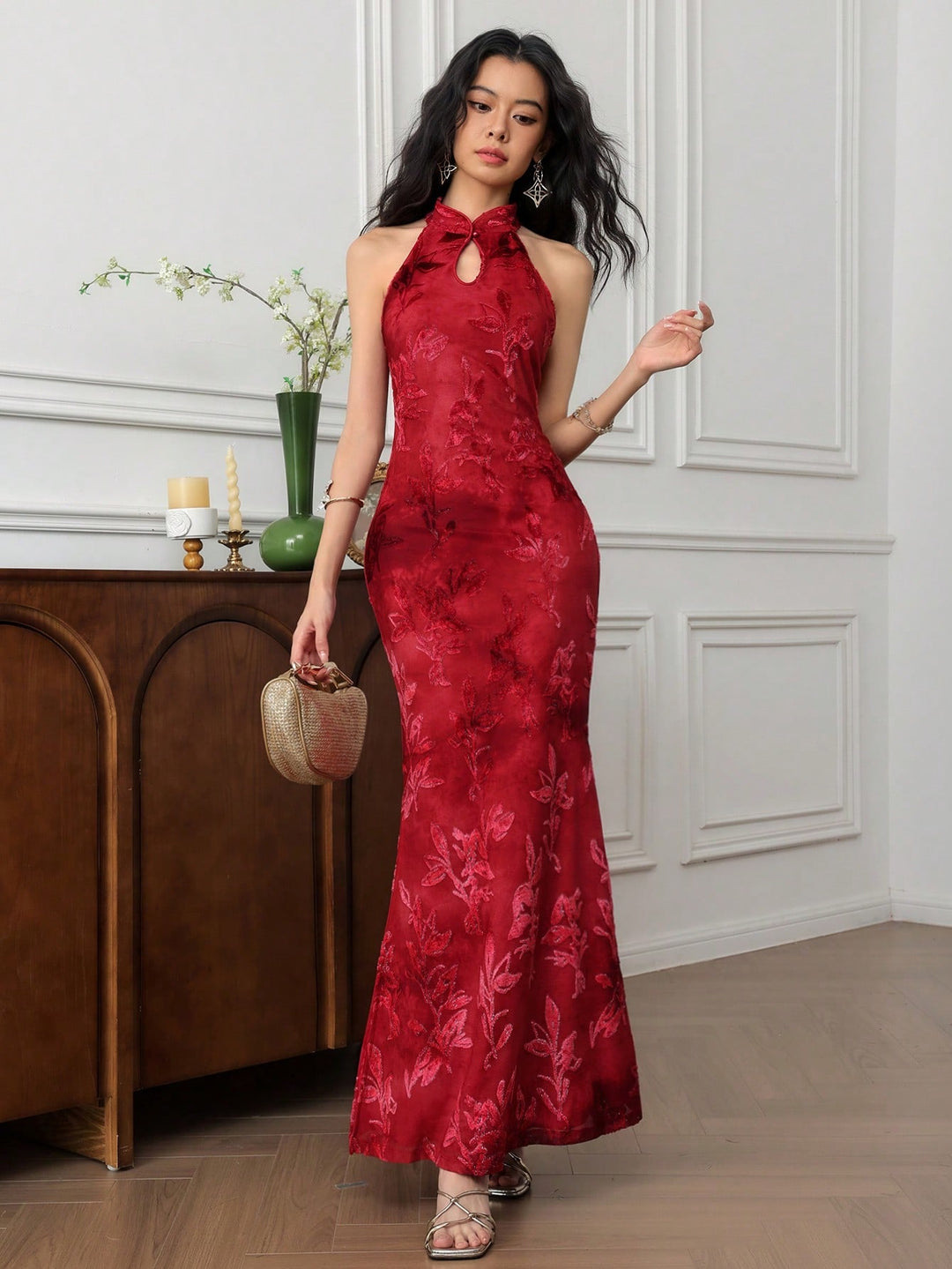Rochie maxi SHEIN, roșu