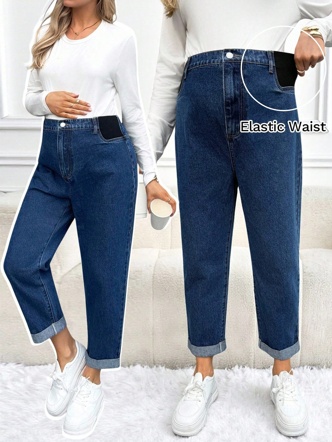Jeans SHEIN, albastru