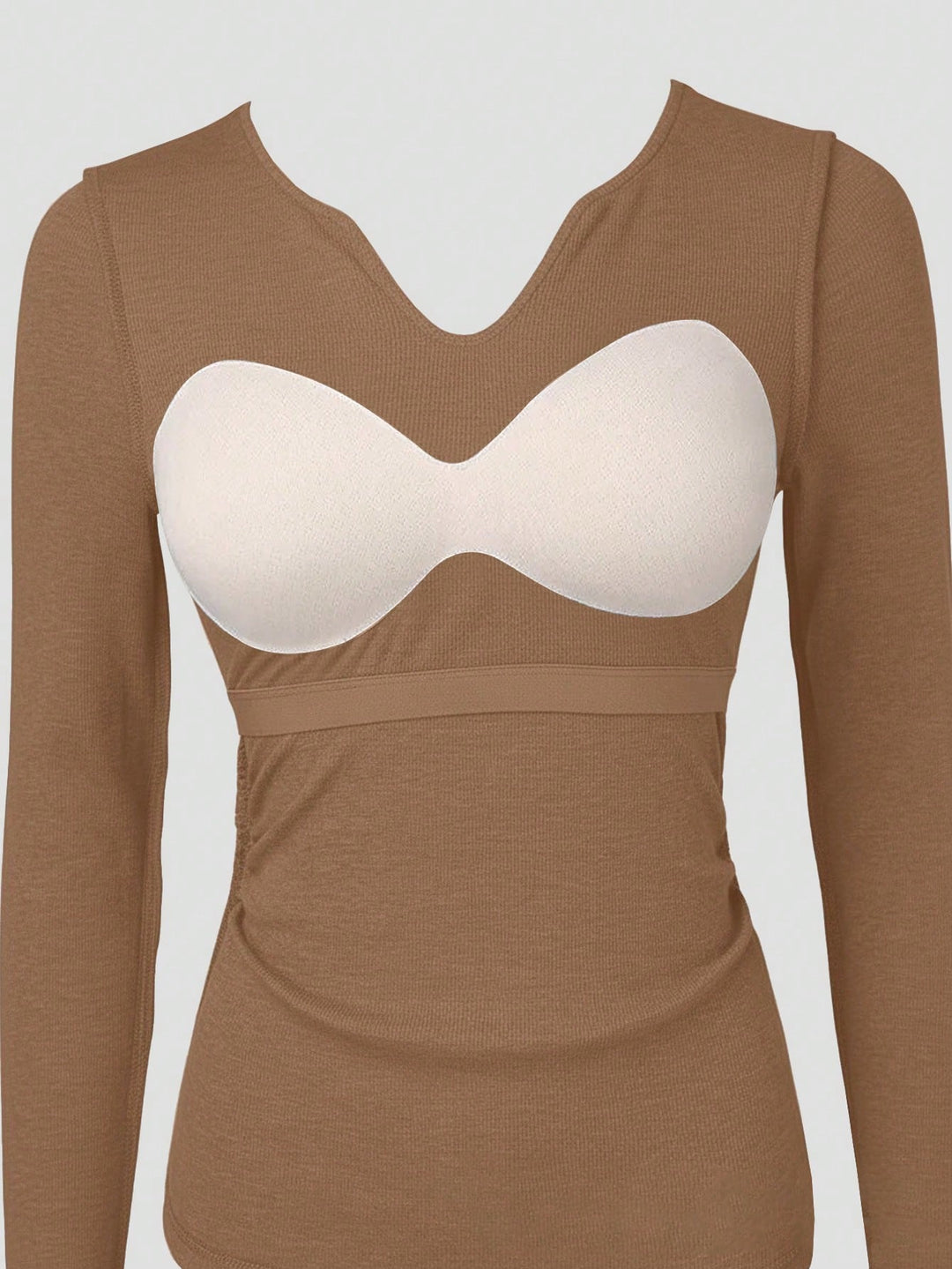 Top SHEIN, kaki
