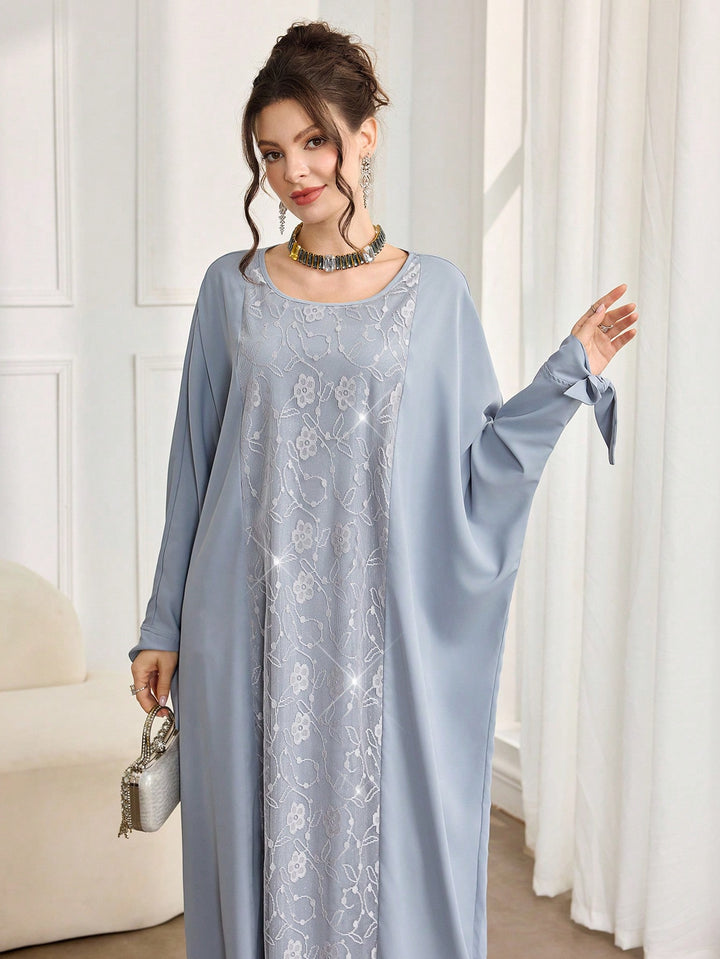 Set caftan și jalabiya SHEIN, albastru