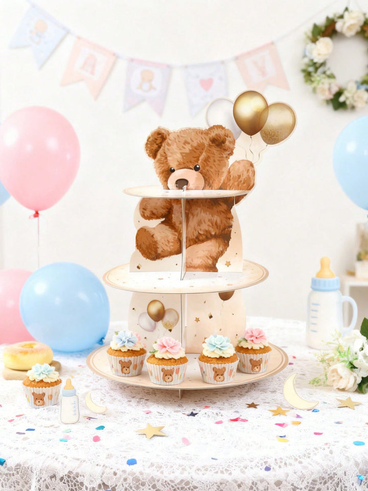 Suport pentru cupcakes SHEIN, mix culori