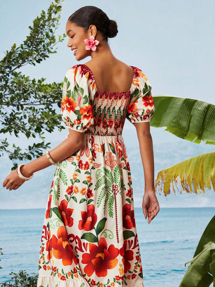Rochie maxi SHEIN, mix culori