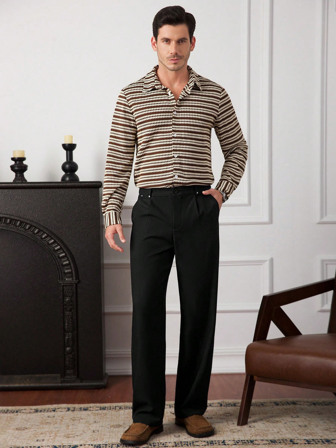 Pantaloni SHEIN, negru