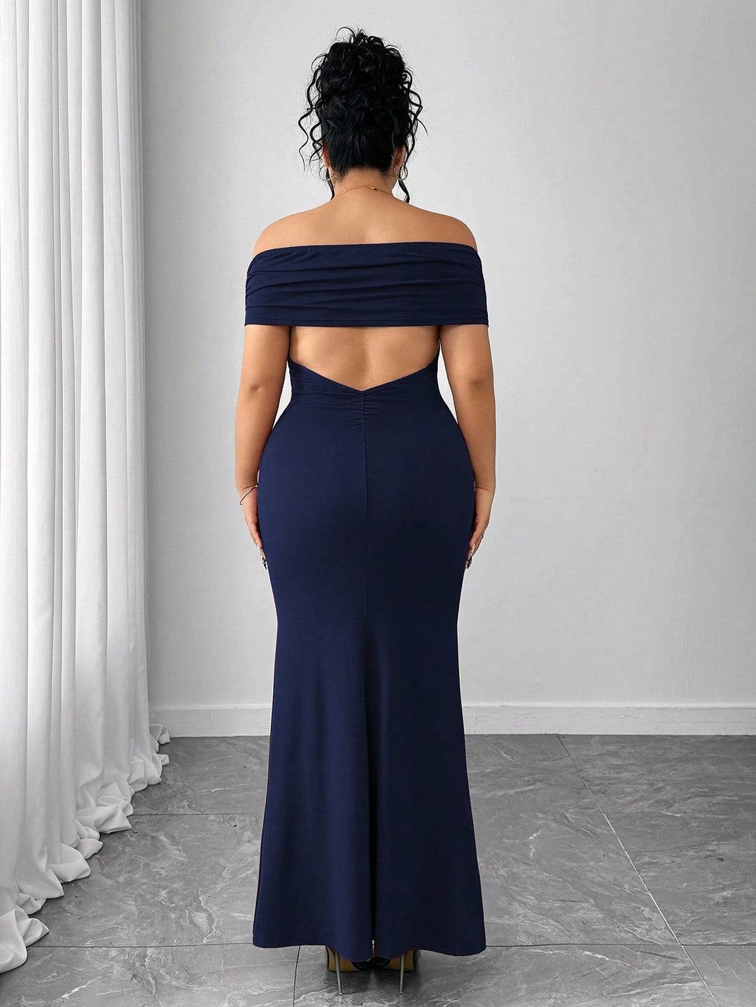 Rochie maxi SHEIN, albastru