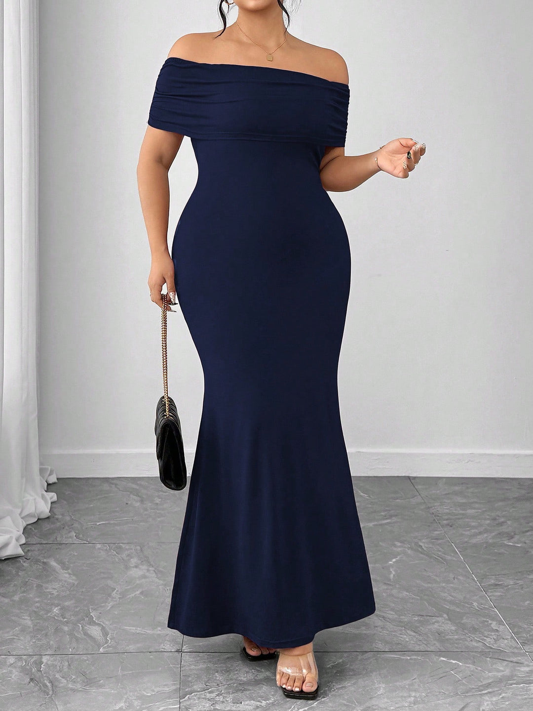 Rochie maxi SHEIN, albastru