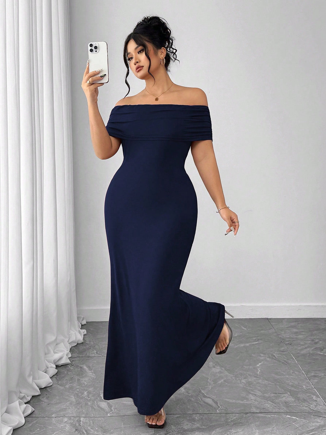 Rochie maxi SHEIN, albastru