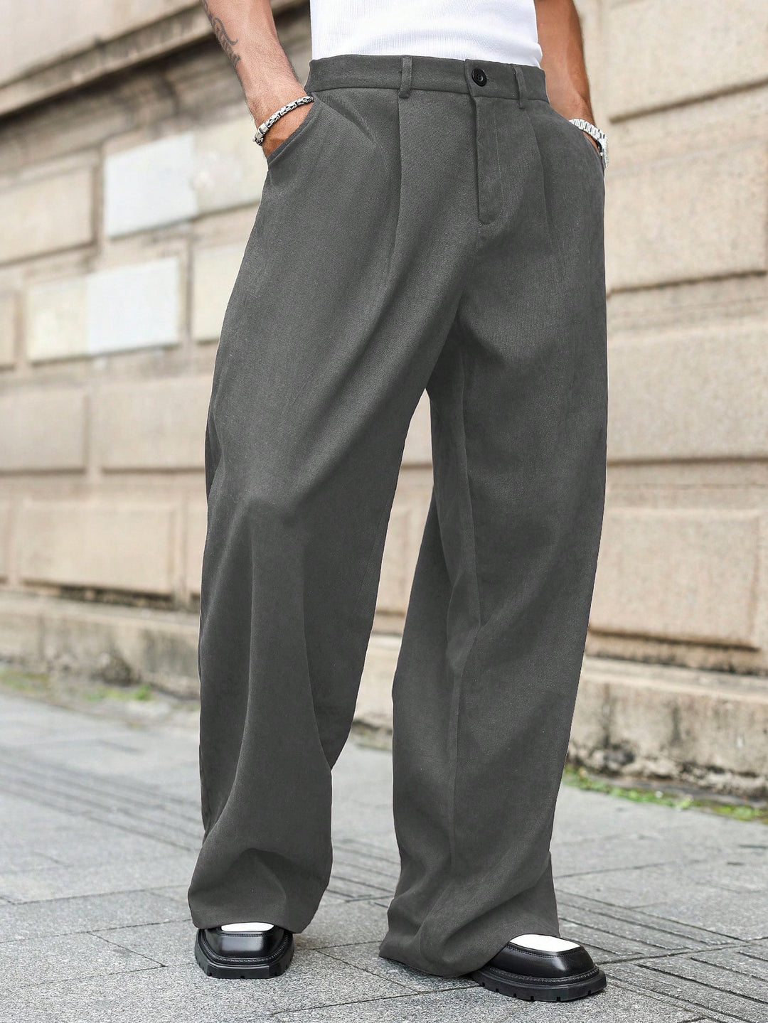 Pantaloni SHEIN, gri
