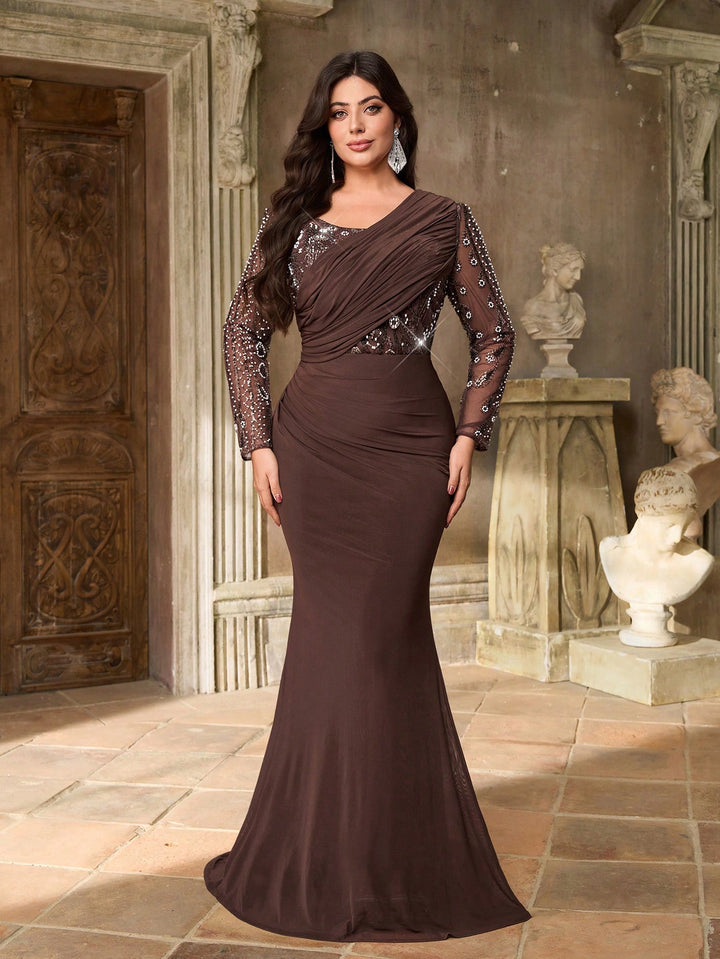 Rochie SHEIN, maro