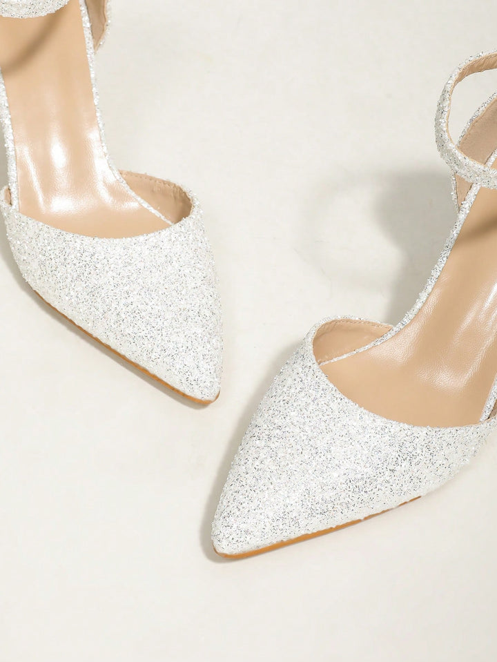 Pantofi cu toc SHEIN, alb