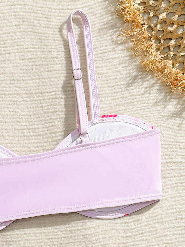 Set bikini SHEIN, roz