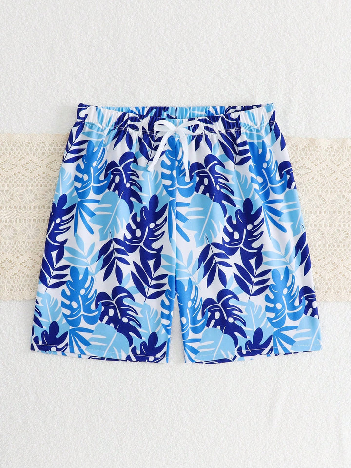 Pantaloni scurți de plajă SHEIN, albastru