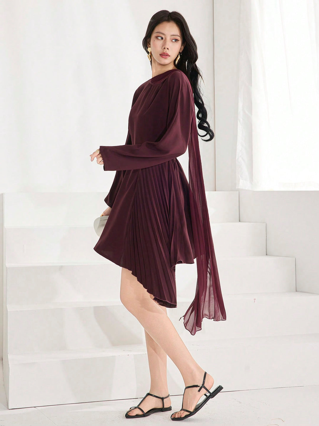 Rochie scurtă SHEIN, maro