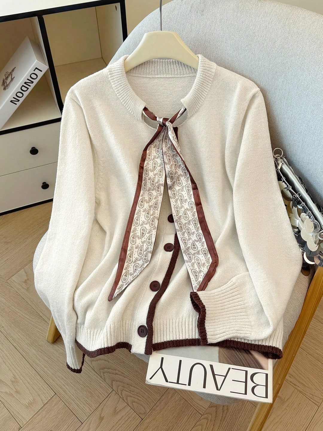 Cardigan SHEIN, bej