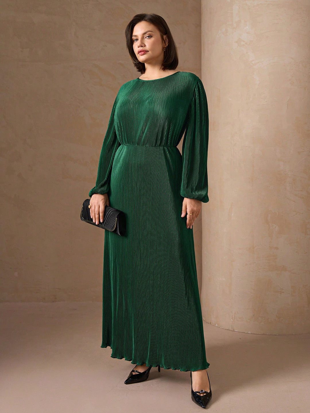 Rochie midi SHEIN, verde