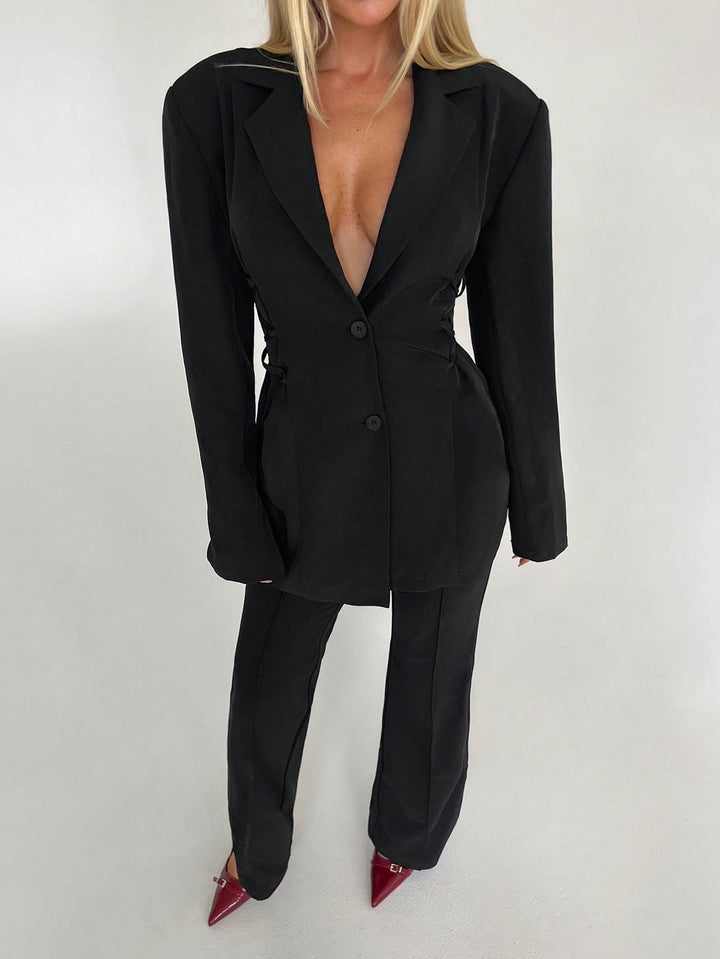 Sacou SHEIN, negru