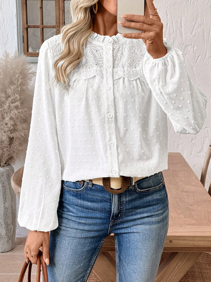 Bluza casual SHEIN, alb