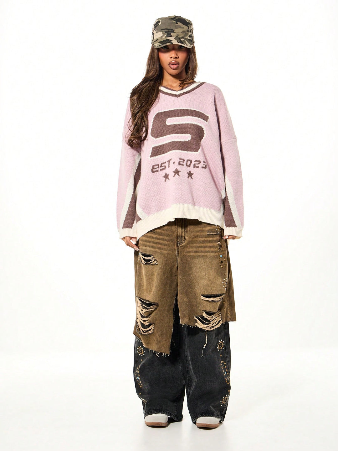Pulover SHEIN, roz