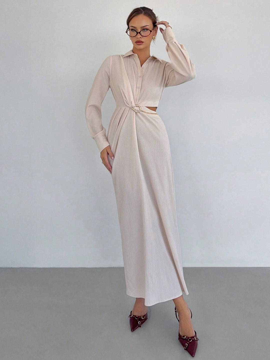 Rochie maxi SHEIN, portocaliu