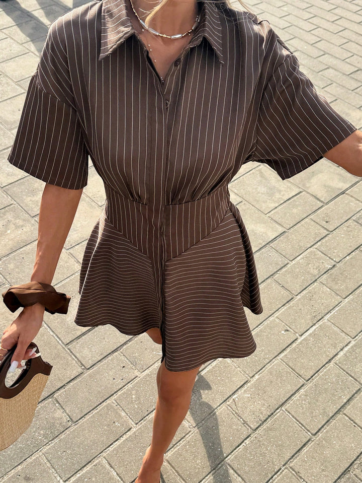 SHEIN Mini Dress, Brown
