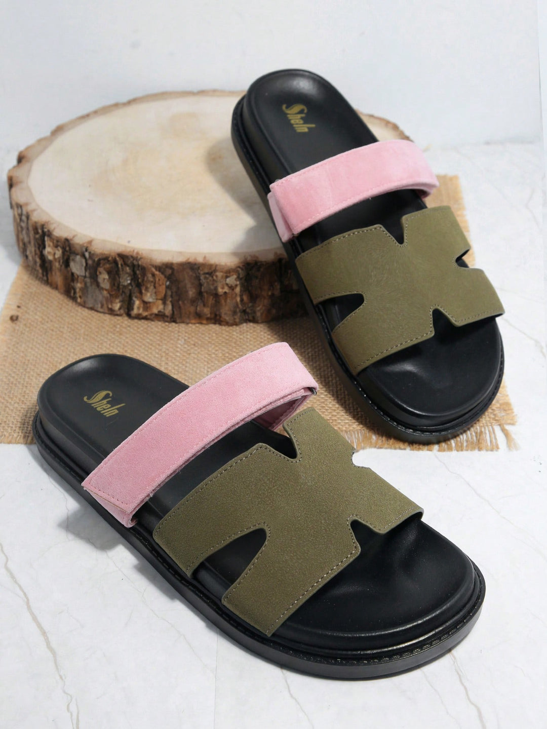 Sandale SHEIN, kaki